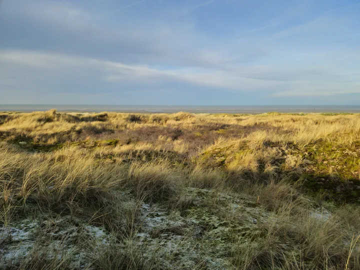 Oostnieuwkerke duinen wandeling in de koude (België)